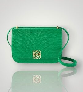 LOEWE Goya lizard shoulder bag
