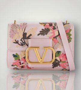 VALENTINO GARAVANI Valentino Garavani Stud Sign appliquéd leather shoulder bag