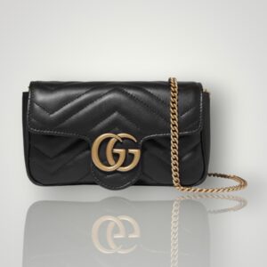 GUCCI GG Marmont super mini quilted leather shoulder bag